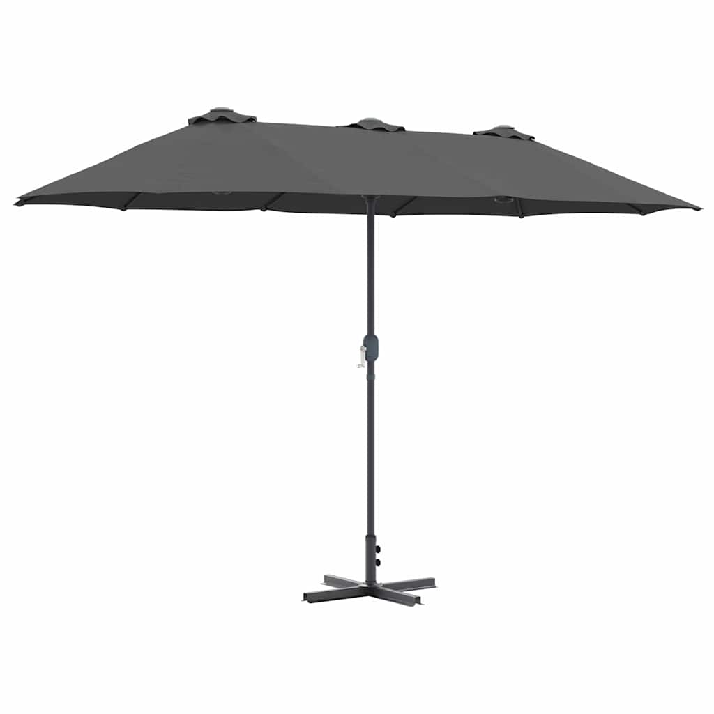 Ombrello da giardino 370 x 197 x 239 cm Poliestere e Alluminio