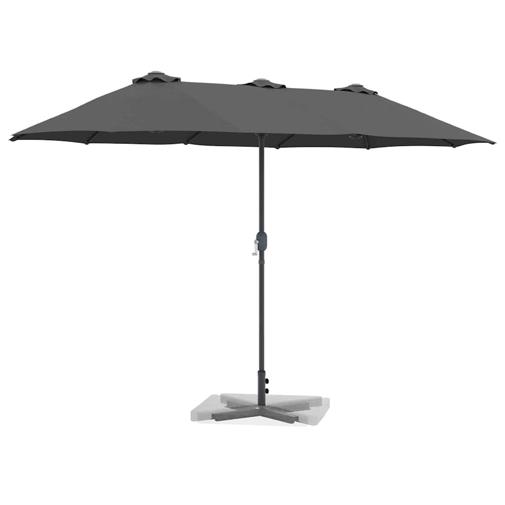 Ombrello da giardino 370 x 197 x 239 cm Poliestere e Alluminio