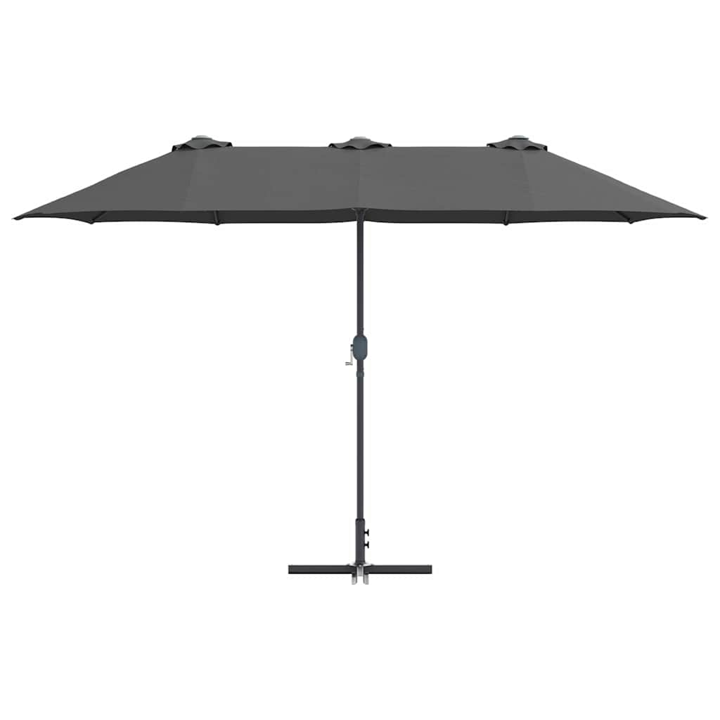 Ombrello da giardino 370 x 197 x 239 cm Poliestere e Alluminio
