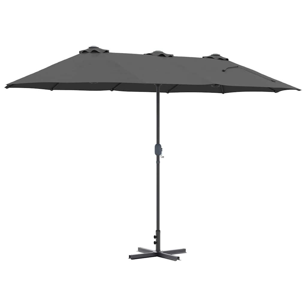 Ombrello da giardino 370 x 197 x 239 cm Poliestere e Alluminio