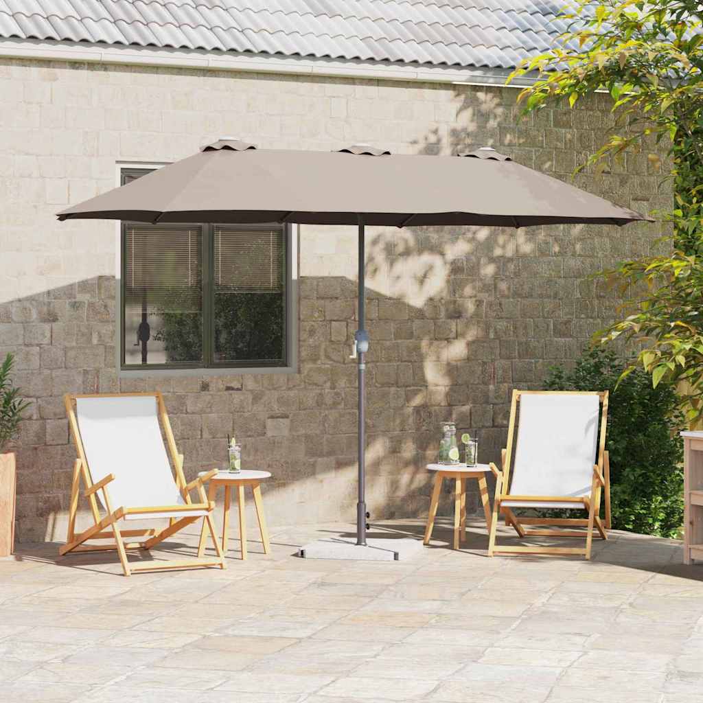 Ombrello da giardino 370 x 197 x 239 cm Poliestere e Alluminio