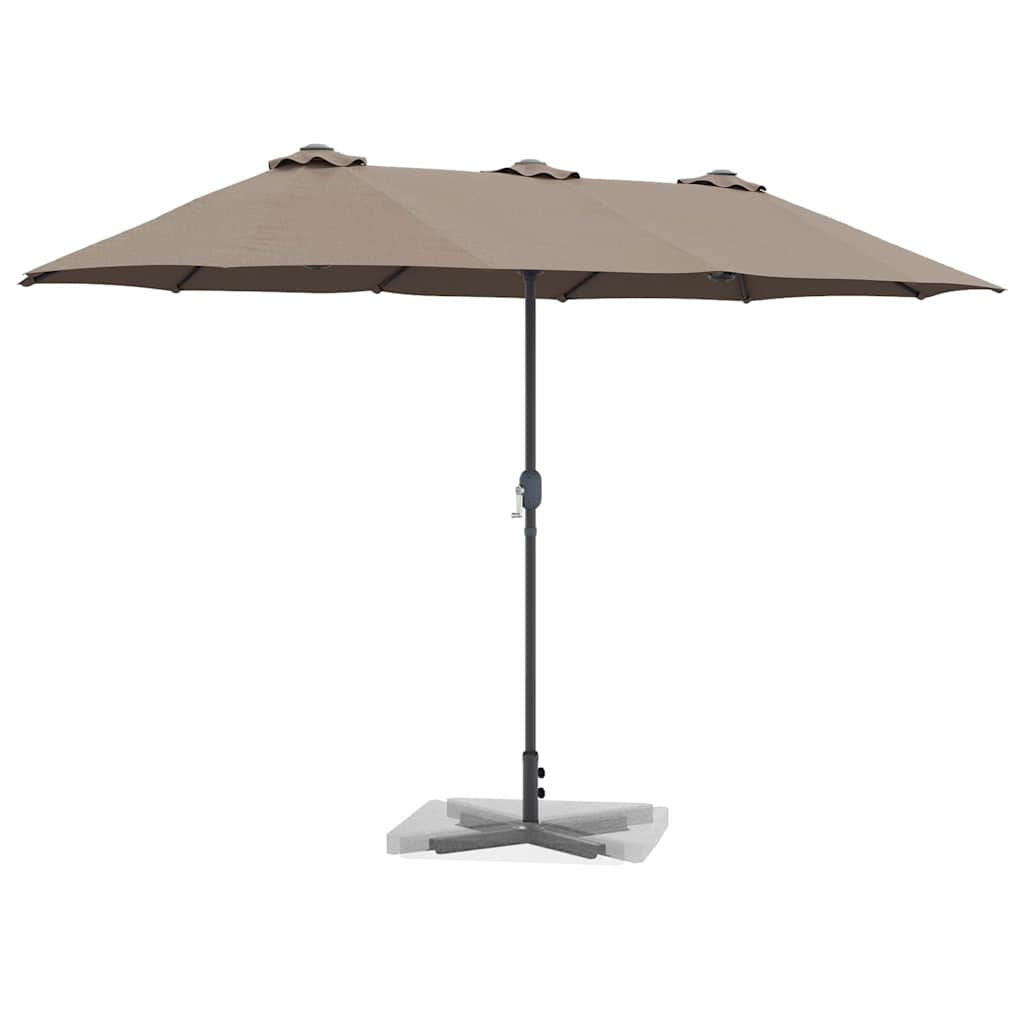 Ombrello da giardino 370 x 197 x 239 cm Poliestere e Alluminio