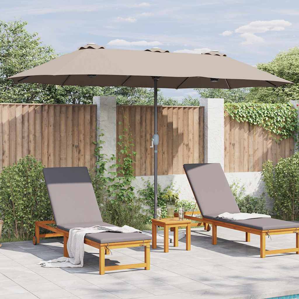 Ombrello da giardino 370 x 197 x 239 cm Poliestere e Alluminio