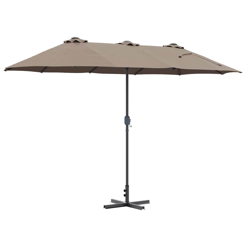 Ombrello da giardino 370 x 197 x 239 cm Poliestere e Alluminio