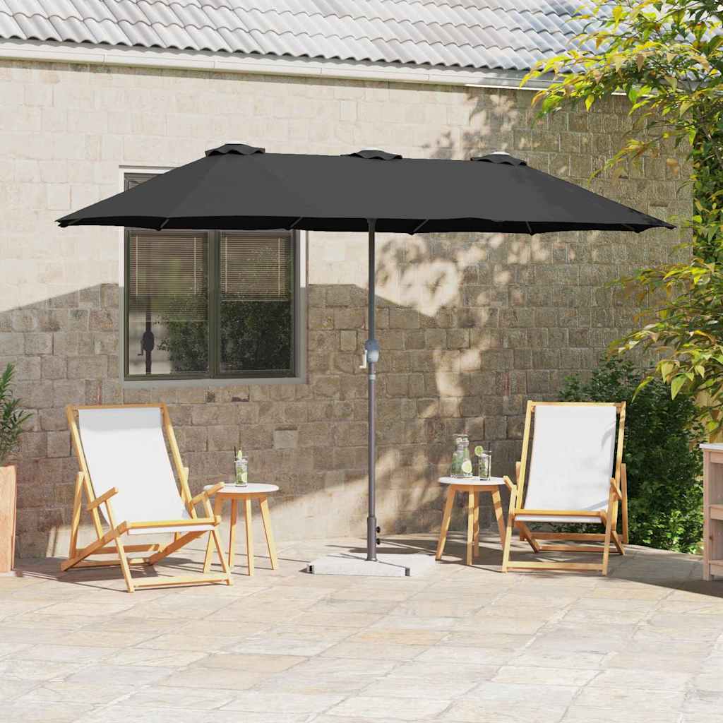 Ombrello da giardino 370 x 197 x 239 cm Poliestere e Alluminio