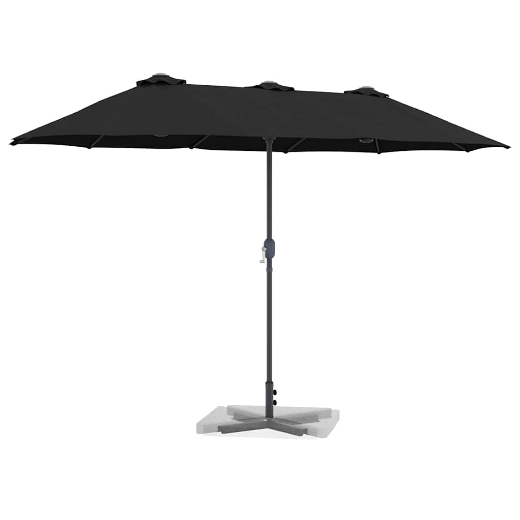 Ombrello da giardino 370 x 197 x 239 cm Poliestere e Alluminio