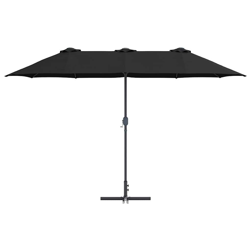 Ombrello da giardino 370 x 197 x 239 cm Poliestere e Alluminio