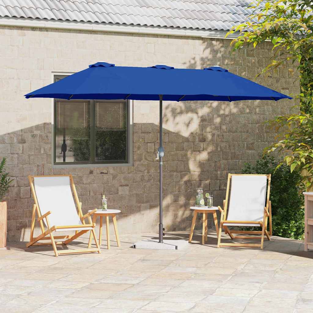 Ombrello da giardino 370 x 197 x 239 cm Poliestere e Alluminio
