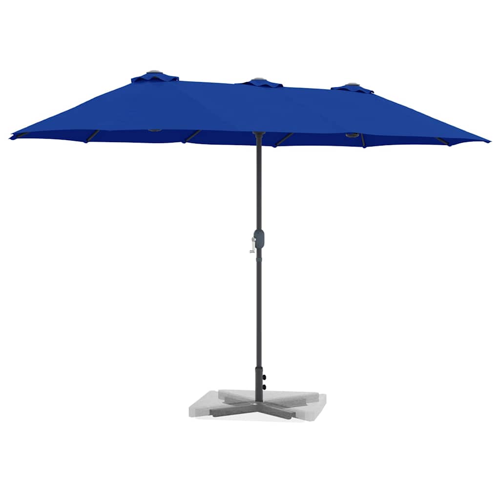 Ombrello da giardino 370 x 197 x 239 cm Poliestere e Alluminio