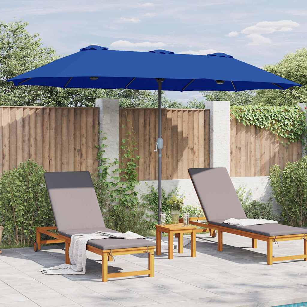 Ombrello da giardino 370 x 197 x 239 cm Poliestere e Alluminio