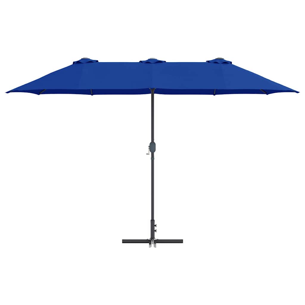 Ombrello da giardino 370 x 197 x 239 cm Poliestere e Alluminio