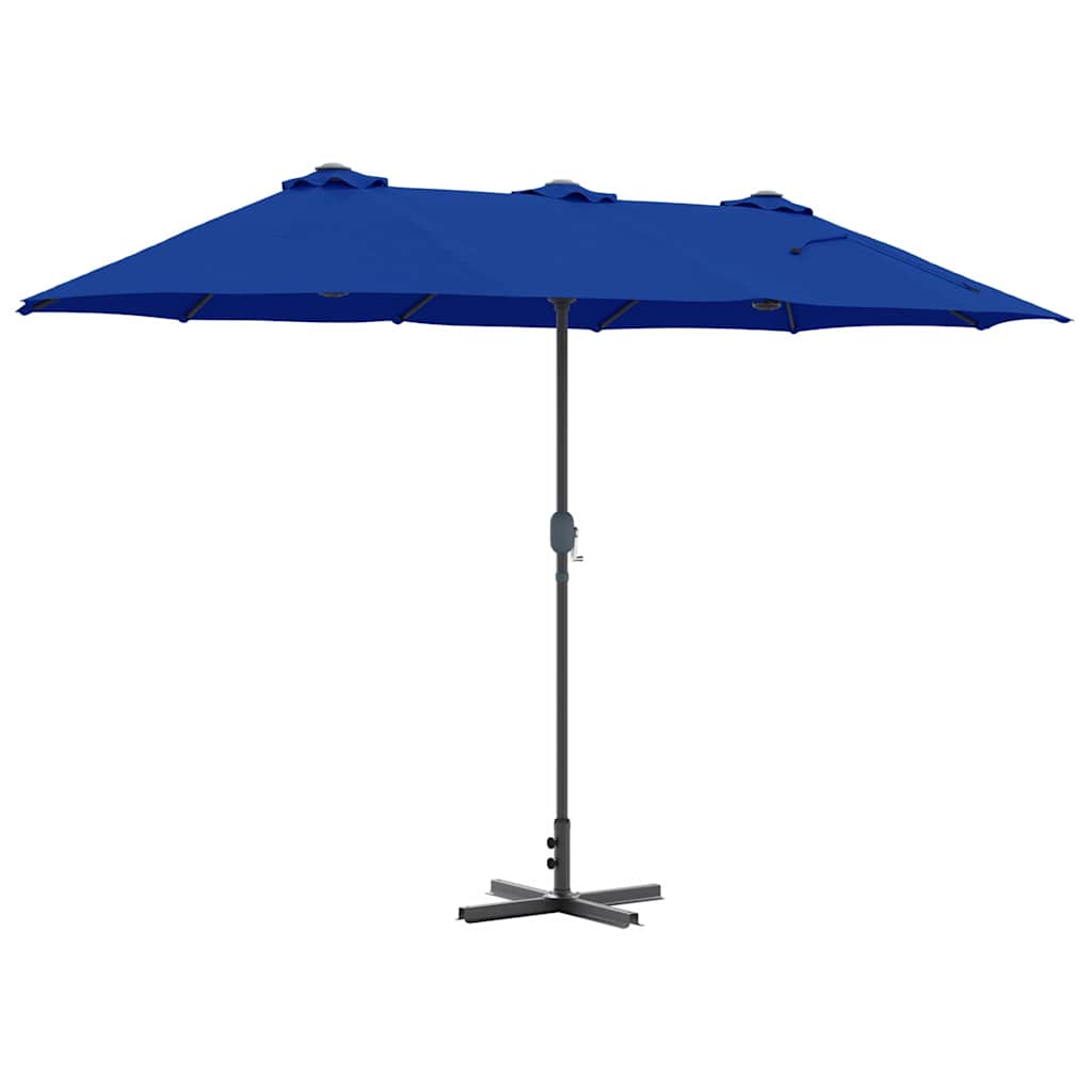 Ombrello da giardino 370 x 197 x 239 cm Poliestere e Alluminio