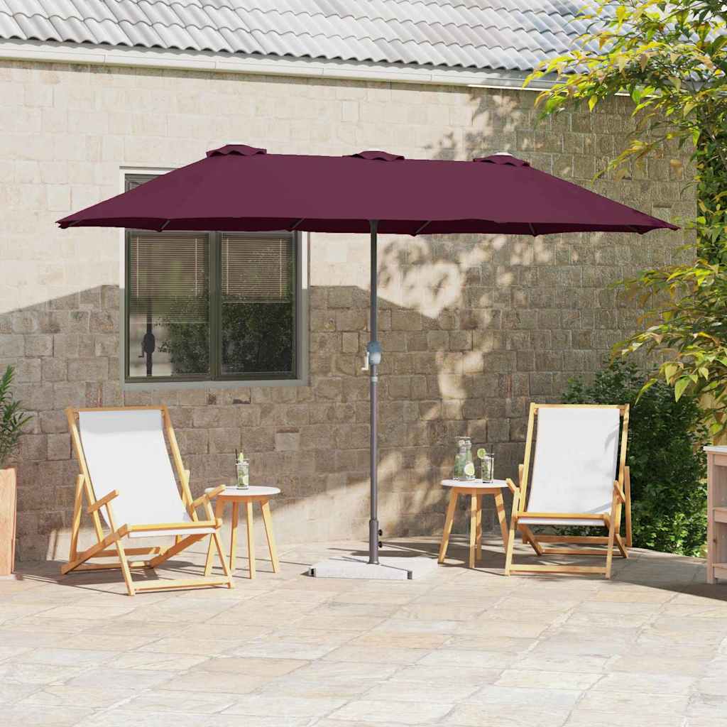 Ombrello da giardino 370 x 197 x 239 cm Poliestere e Alluminio