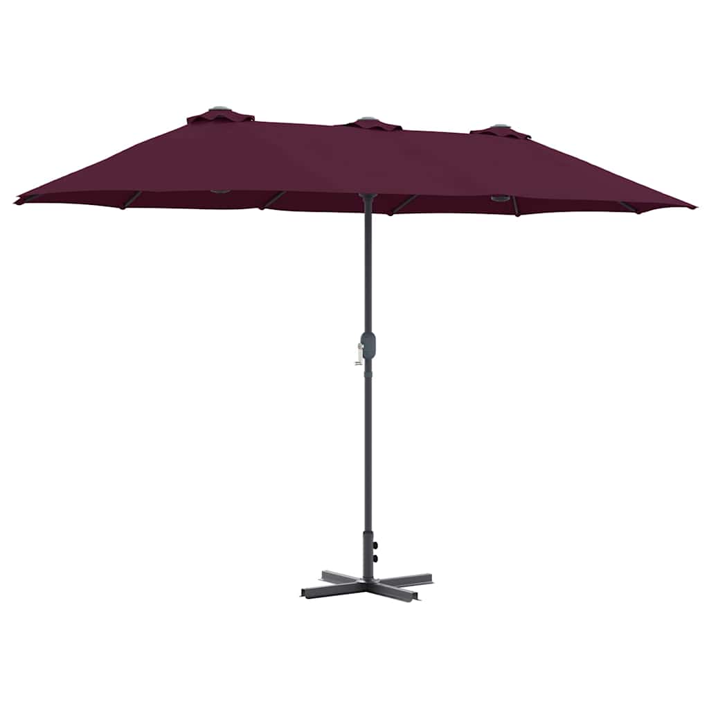 Ombrello da giardino 370 x 197 x 239 cm Poliestere e Alluminio