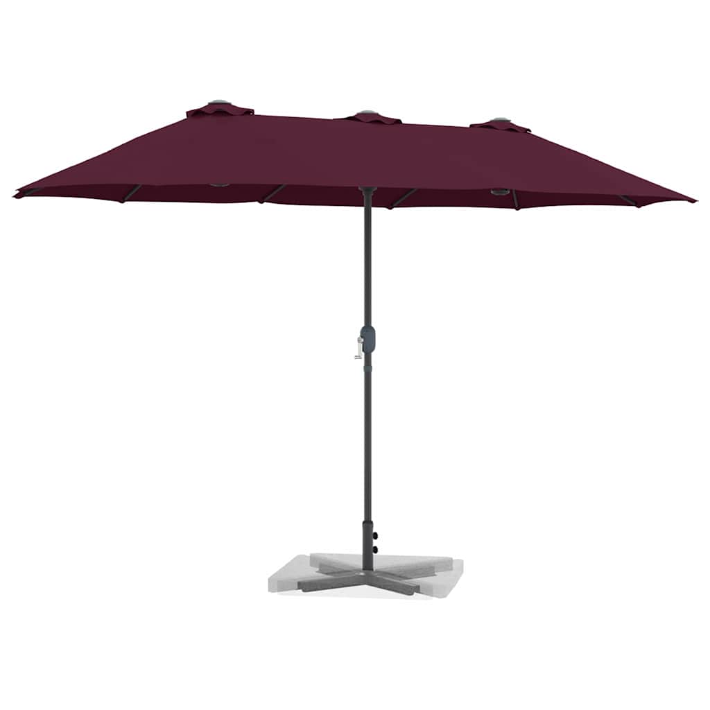 Ombrello da giardino 370 x 197 x 239 cm Poliestere e Alluminio