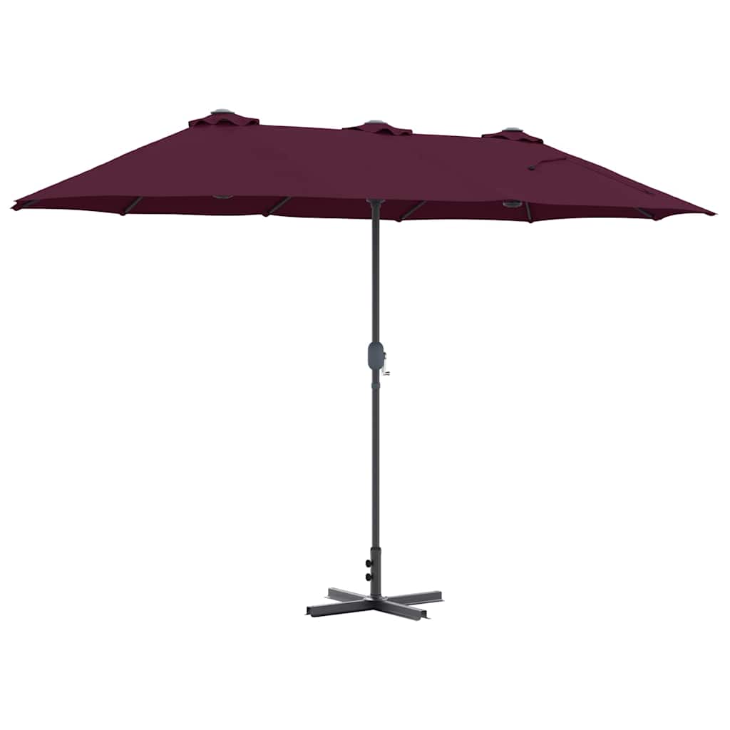 Ombrello da giardino 370 x 197 x 239 cm Poliestere e Alluminio