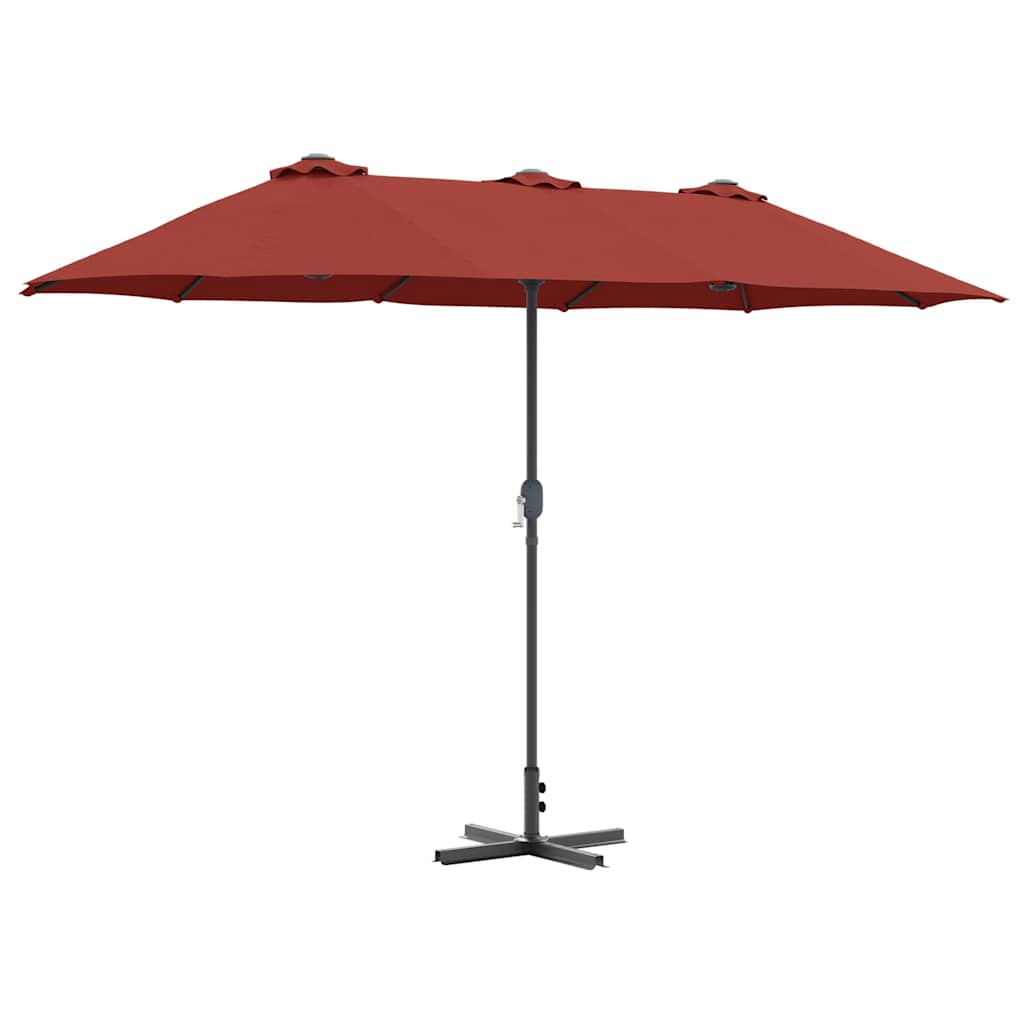 Ombrello da giardino 370 x 197 x 239 cm Poliestere e Alluminio