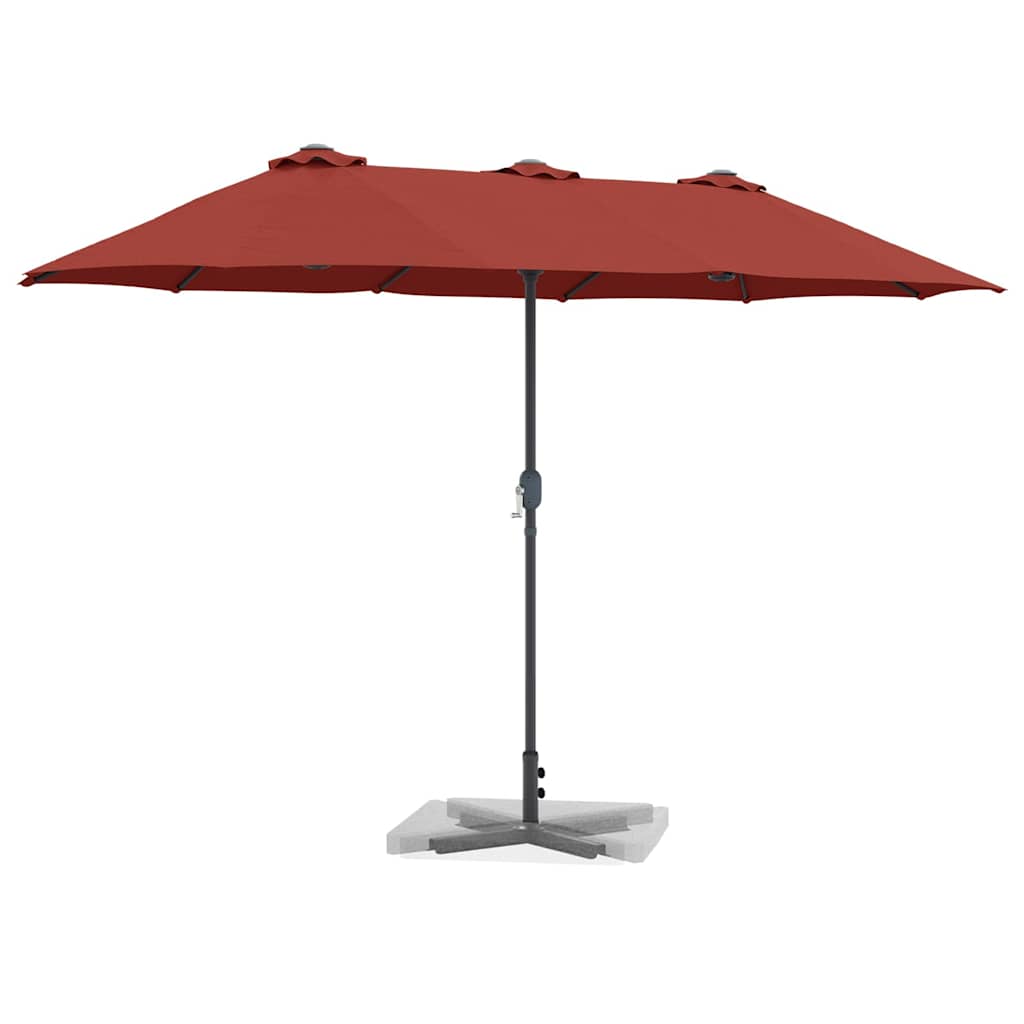 Ombrello da giardino 370 x 197 x 239 cm Poliestere e Alluminio