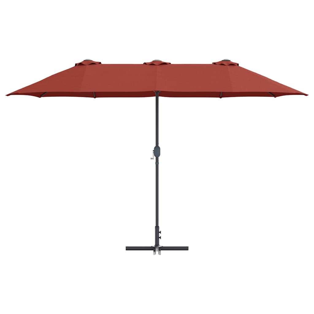 Ombrello da giardino 370 x 197 x 239 cm Poliestere e Alluminio