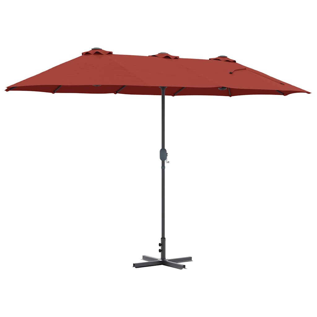 Ombrello da giardino 370 x 197 x 239 cm Poliestere e Alluminio