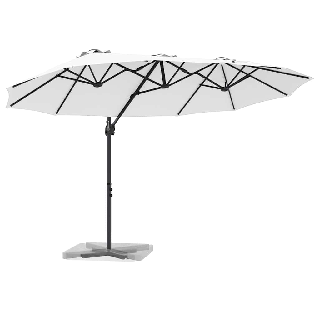 Ombrellone Sabbia 372 x 198 x 243 cm Poliestere e Alluminio
