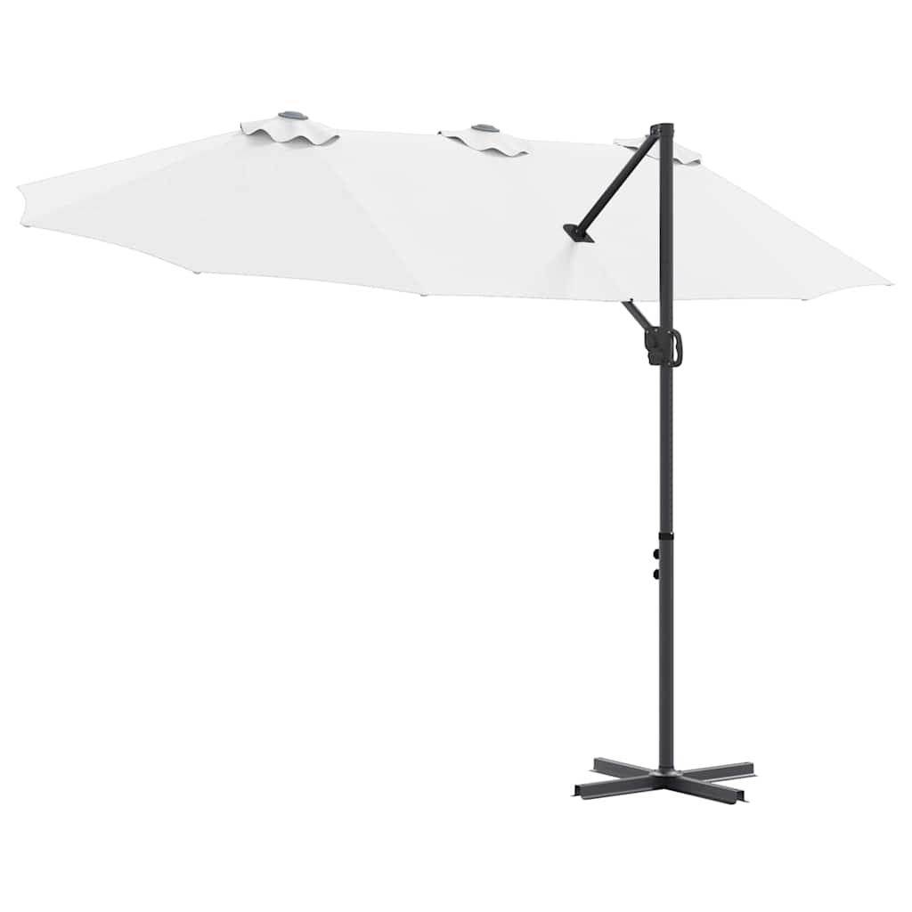 Ombrellone Sabbia 372 x 198 x 243 cm Poliestere e Alluminio