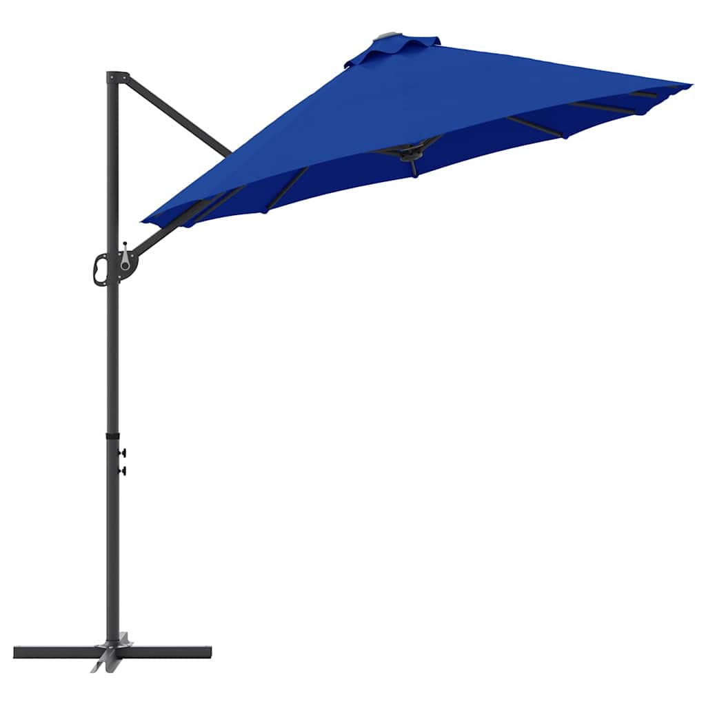 Ombrellone 372 x 198 x 243 cm Poliestere e Alluminio Azzurro
