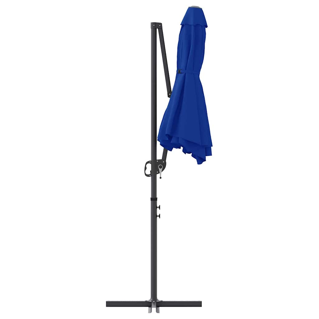 Ombrellone 372 x 198 x 243 cm Poliestere e Alluminio Azzurro