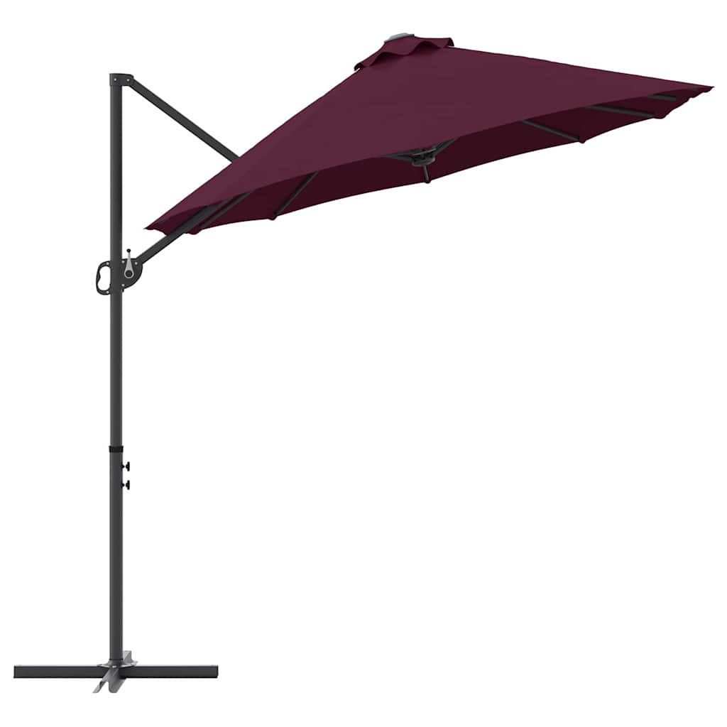 Ombrellone Rosso Bordeaux 372 x 198 x 243 cm