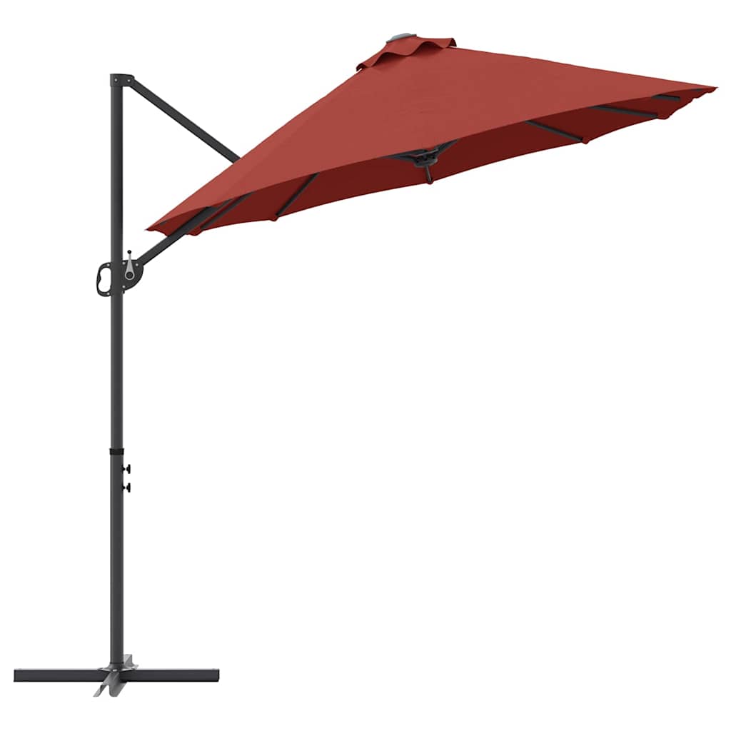 Ombrellone Terracotta 372 x 198 x 243 cm Poliestere e Alluminio