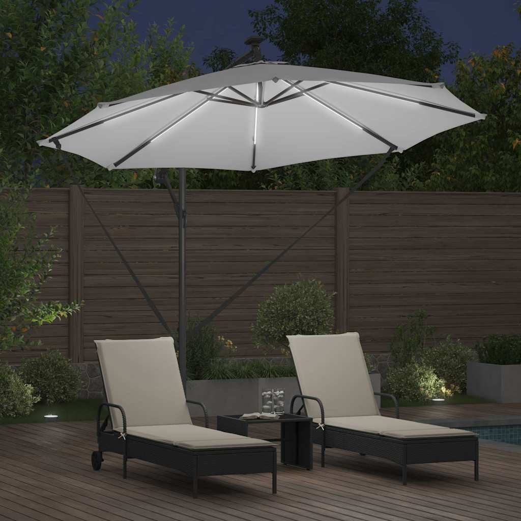 Ombrellone 294 x 294 x 248 cm Poliestere e Alluminio Sabbia
