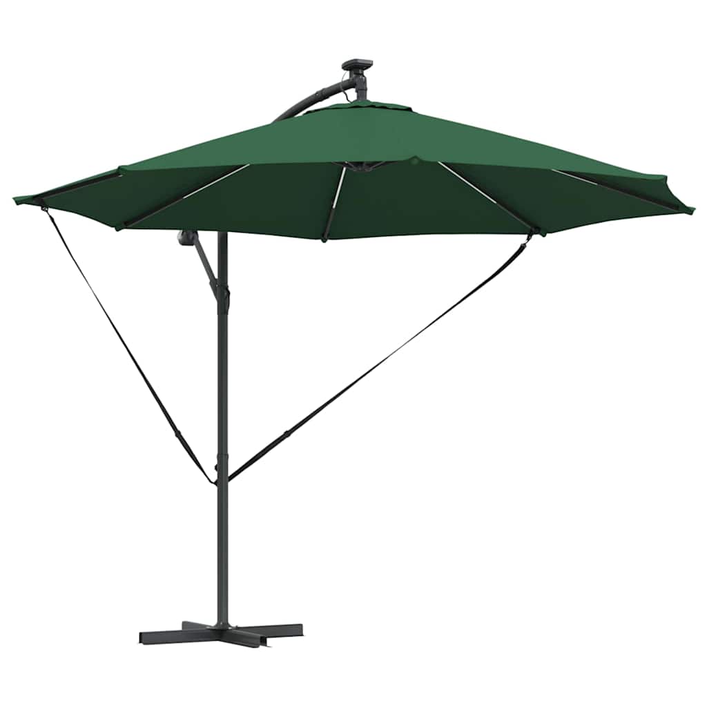 Ombrellone 294 x 294 x 248 cm Poliestere e Alluminio Verde