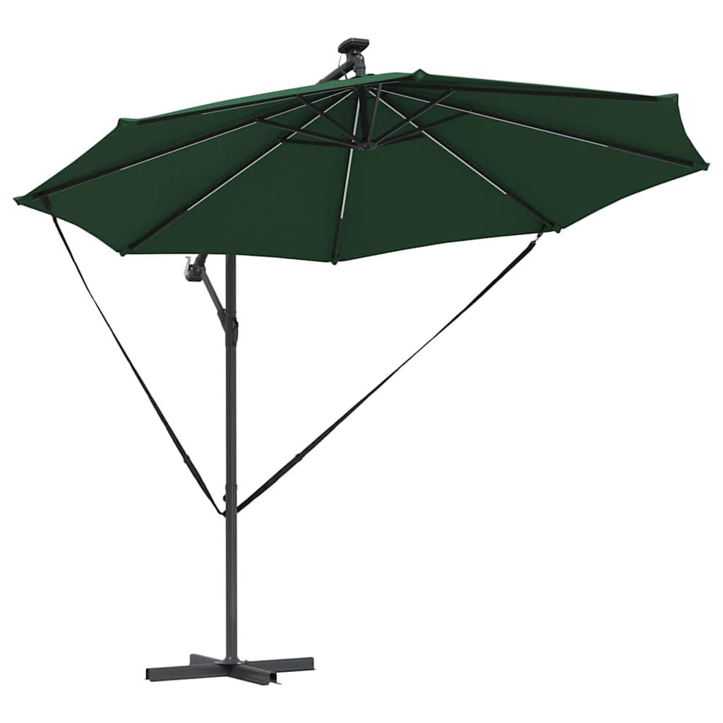 Ombrellone 294 x 294 x 248 cm Poliestere e Alluminio Verde