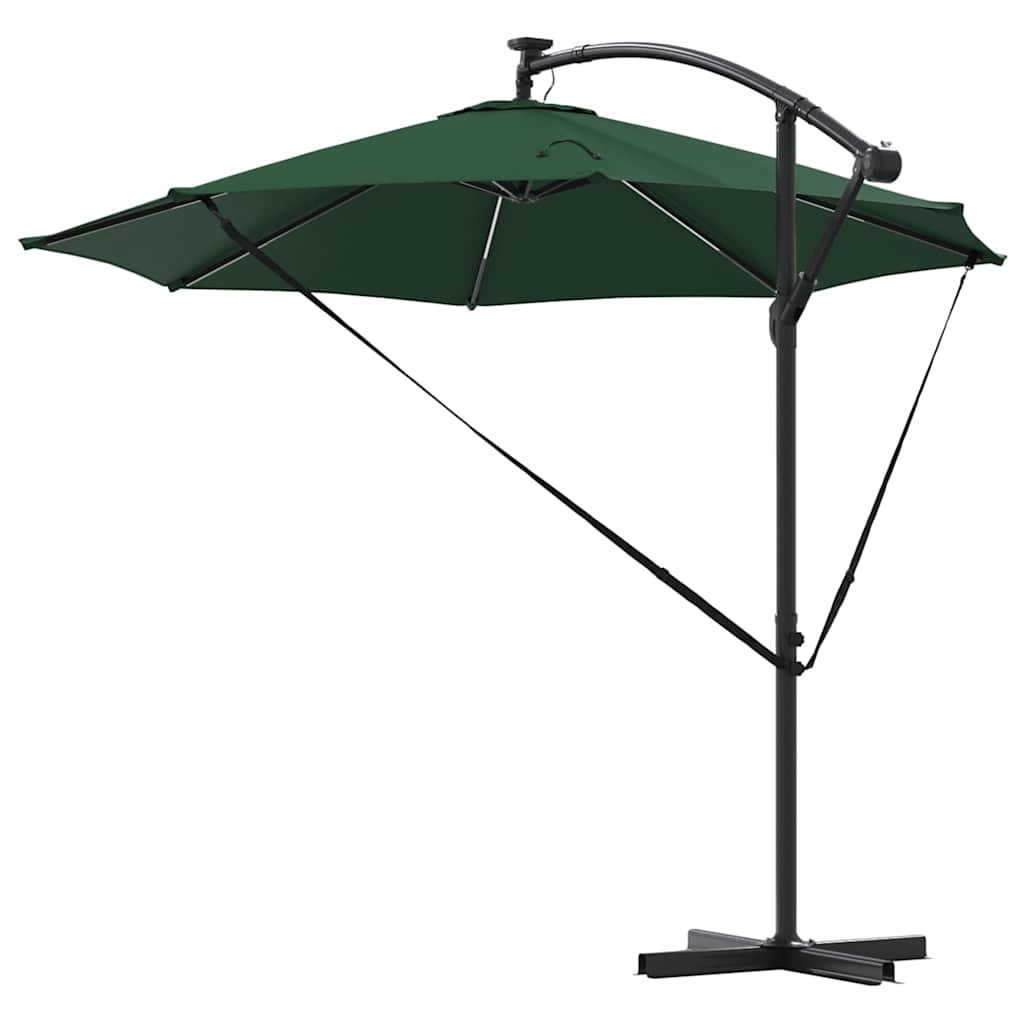 Ombrellone 294 x 294 x 248 cm Poliestere e Alluminio Verde