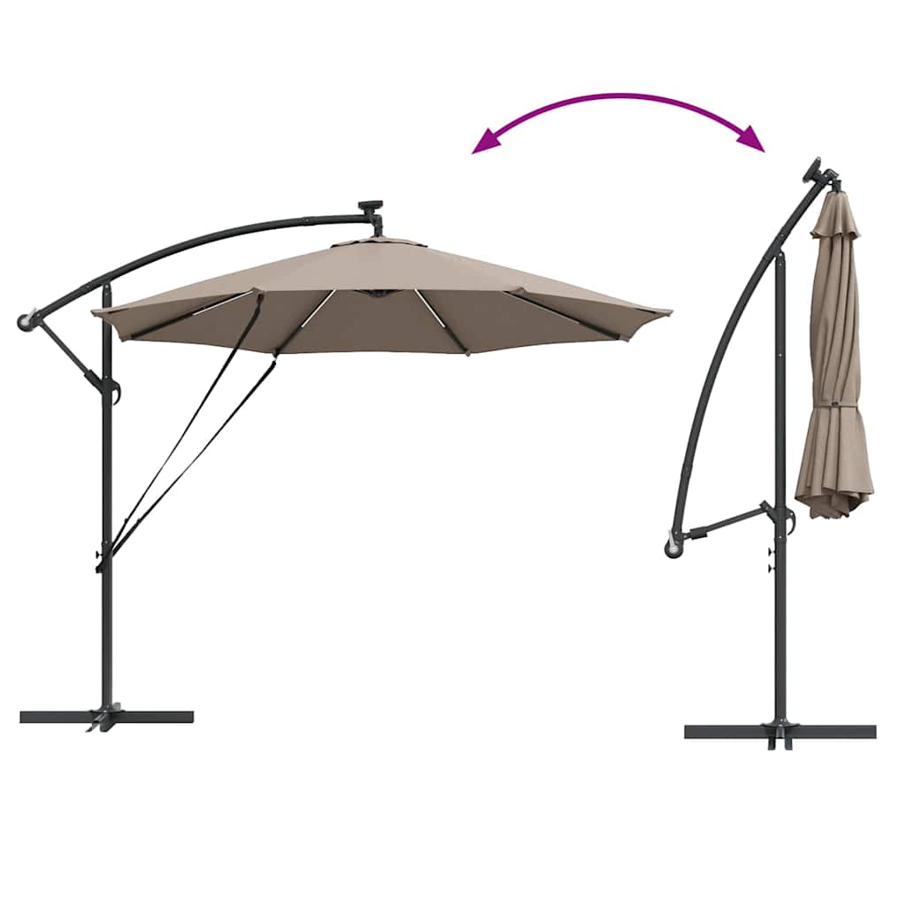 Ombrellone 294 x 294 x 248 cm Poliestere e Alluminio Talpa