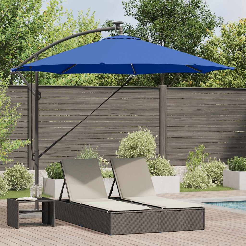 Ombrellone 294 x 294 x 248 cm Poliestere e Alluminio Azzurro