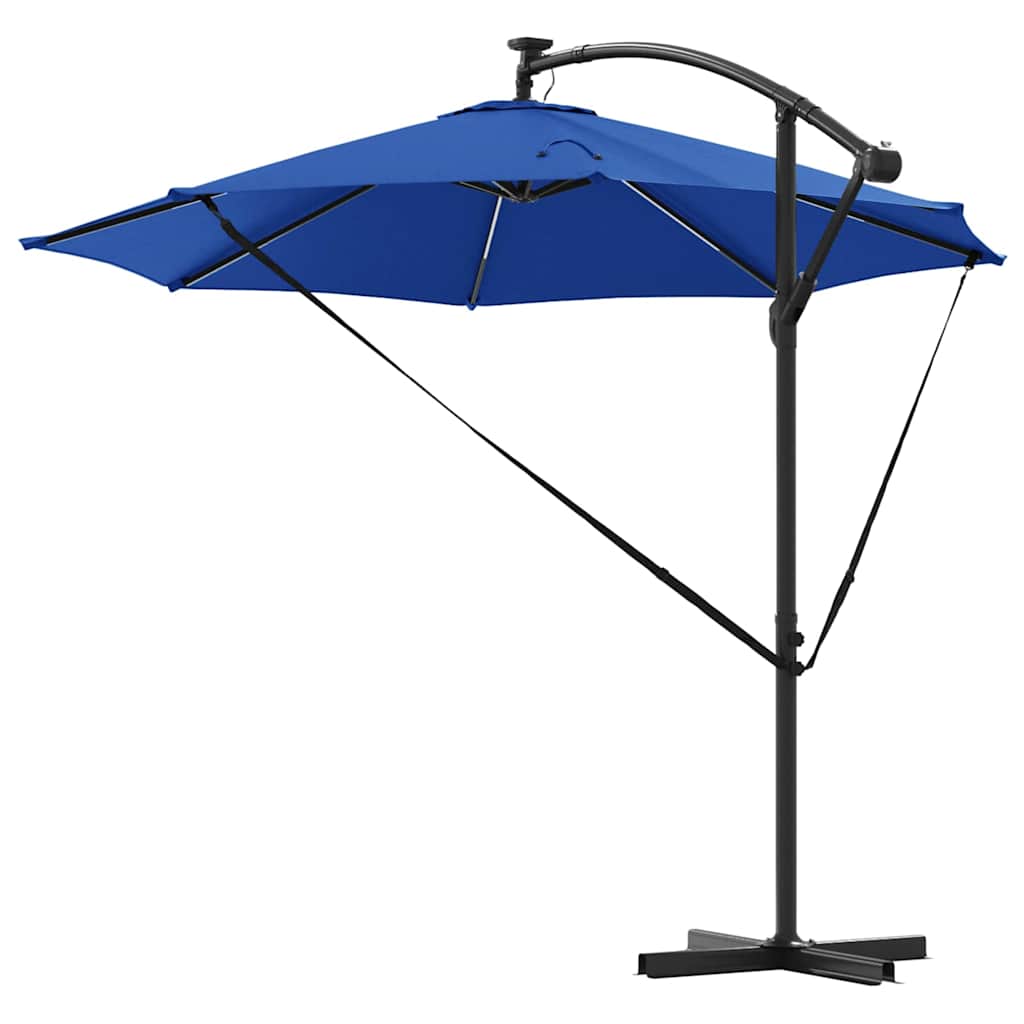 Ombrellone 294 x 294 x 248 cm Poliestere e Alluminio Azzurro