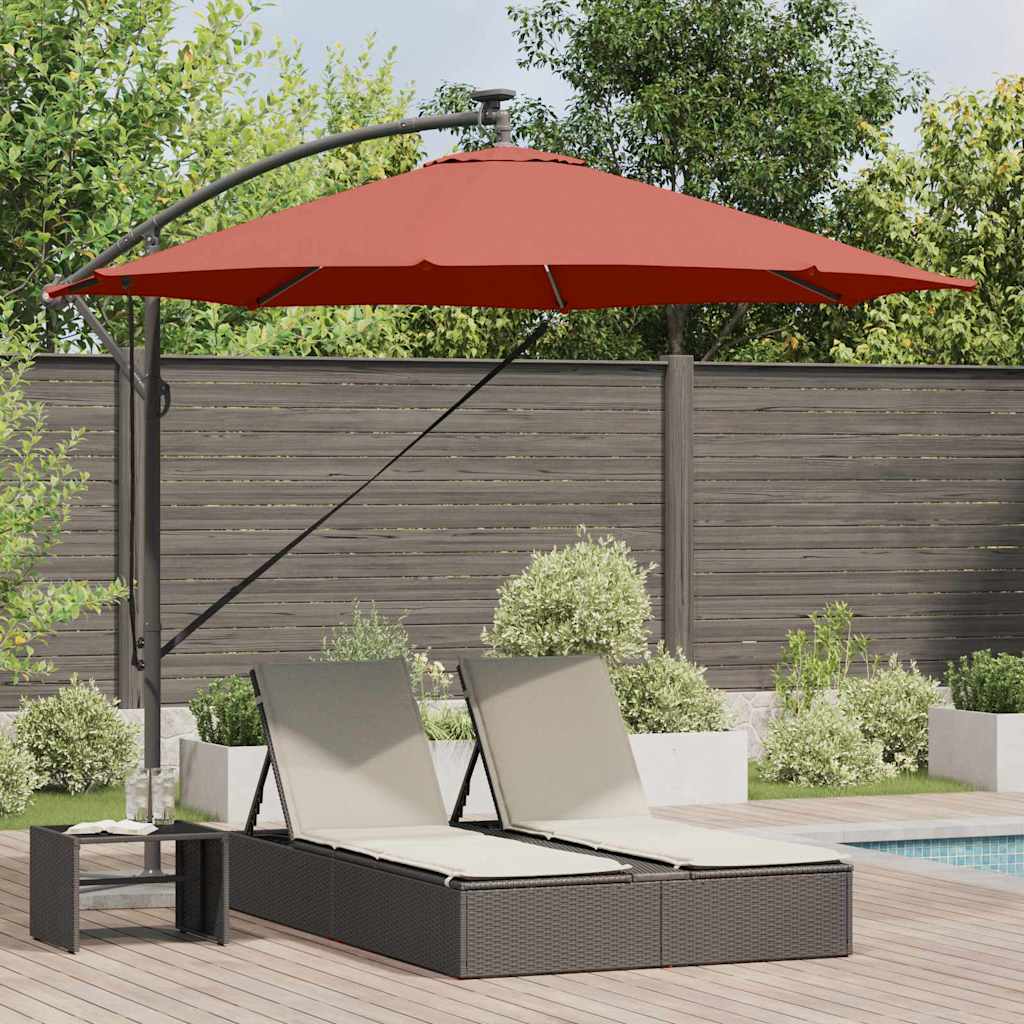Ombrellone 294 x 294 x 248 cm Poliestere e Alluminio Terracotta