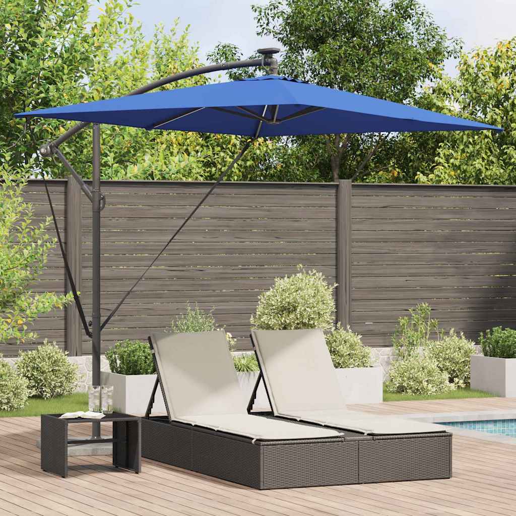 Ombrellone 294 x 200 x 270 cm Poliestere e Alluminio Azzurro