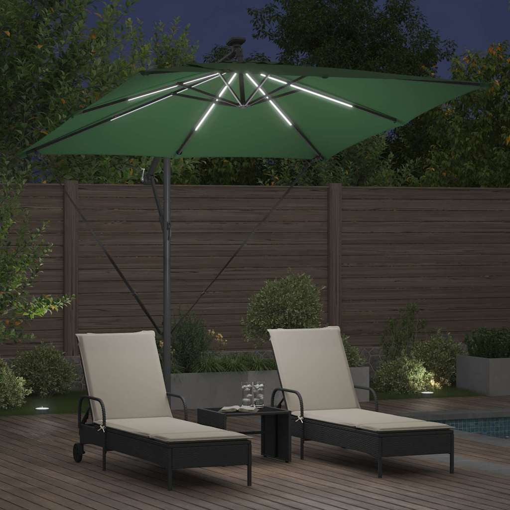 Ombrellone Verde 249 x 249 x 250 cm Poliestere e Alluminio