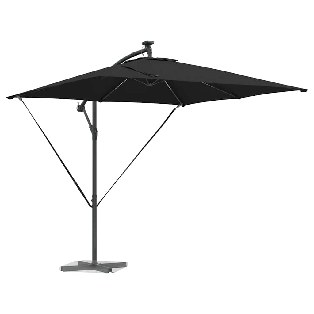 Ombrellone Nero 249 x 249 x 250 cm Poliestere e Alluminio