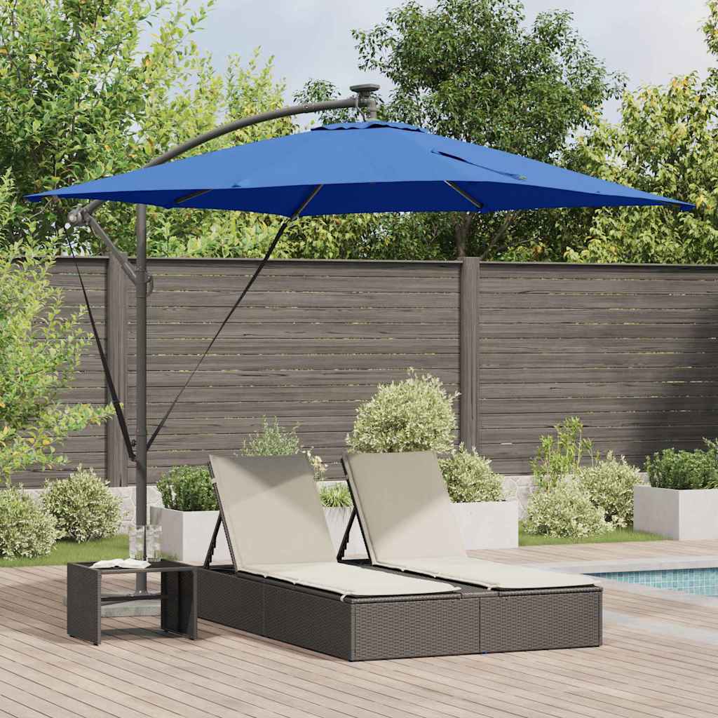 Ombrellone 249 x 249 x 250 cm Poliestere e Alluminio Azzurro