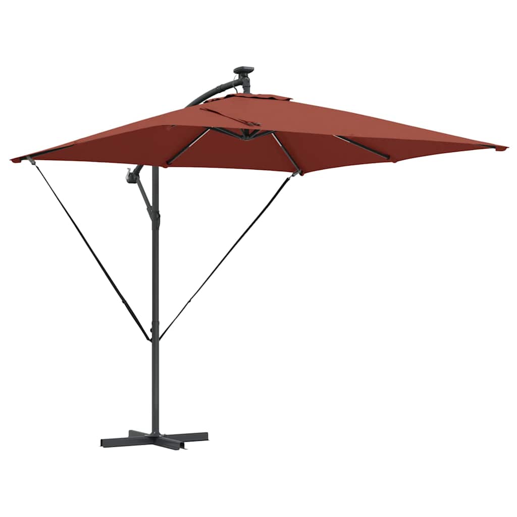 Ombrellone Terracotta 249 x 249 x 250 cm Poliestere e Alluminio
