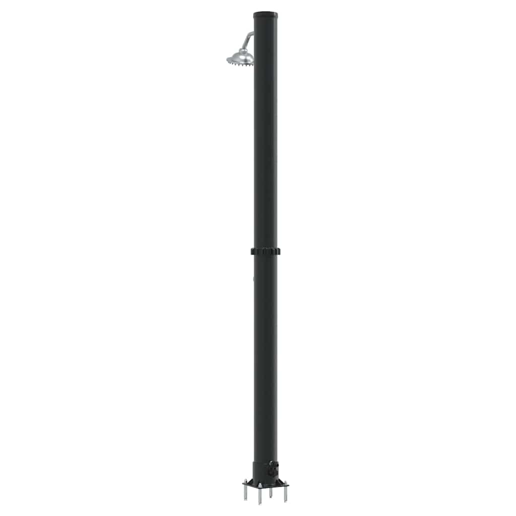 Doccia Solare da Esterno 20 l PVC e Alluminio Nero