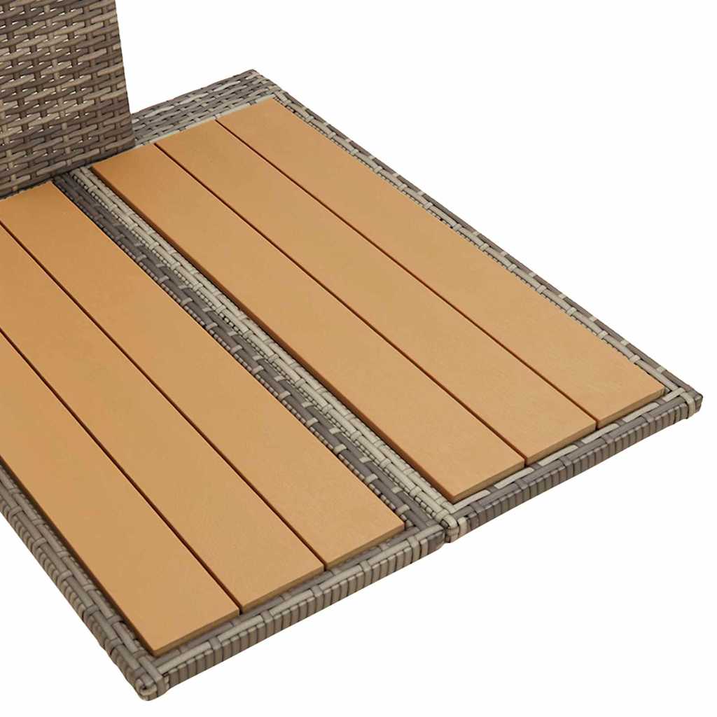 Doccia da giardino polyrattan Grigio