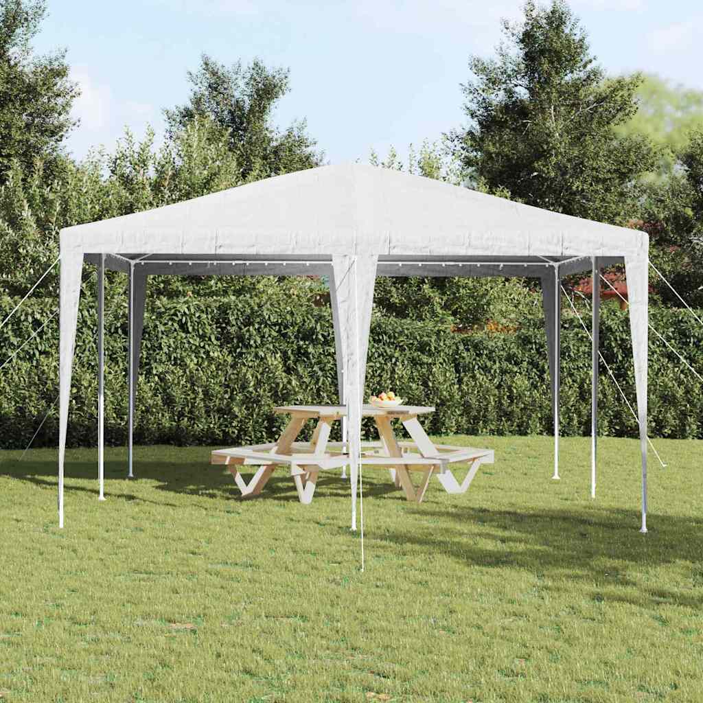 Tenda Party Bianco 400 x 400 x 266 cm Polietilene e Acciaio