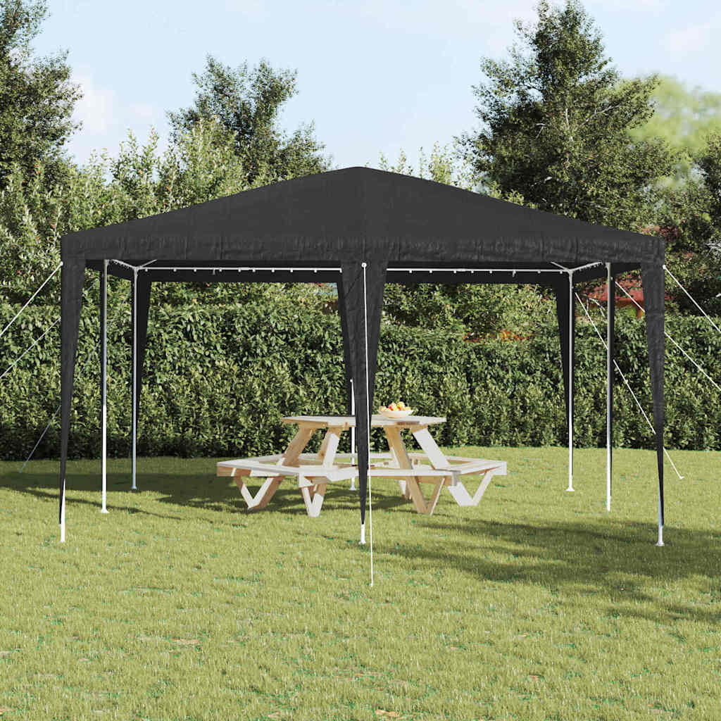 Tenda Party Antracite 400 x 400 x 266 cm Polietilene e Acciaio
