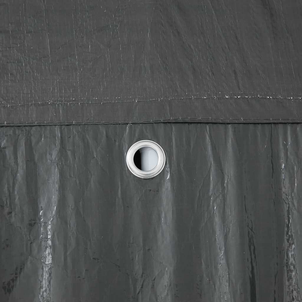Tenda Party Antracite 400 x 400 x 266 cm Polietilene e Acciaio