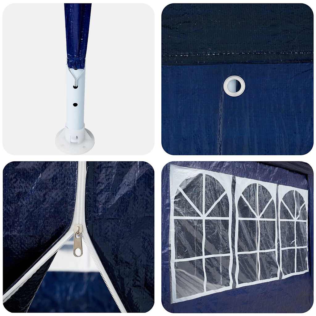 Tenda Party Blu 400 x 400 x 266 cm Polietilene