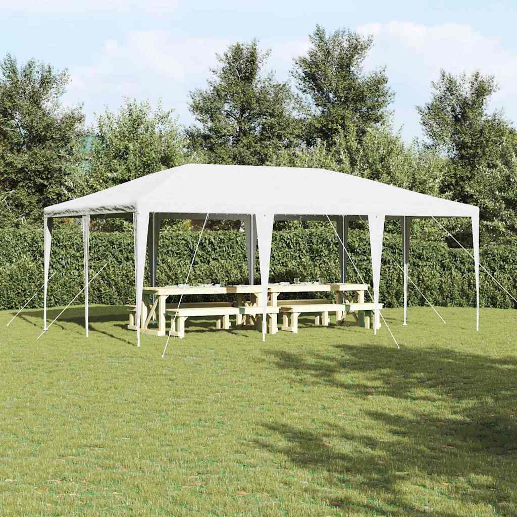 Tenda Party Bianco 600 x 400 x 266 cm Polietilene e Acciaio